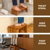 NABYTOK Acacia Toilet Stool Foldable, Stool for Adults, Kids, Seniors,