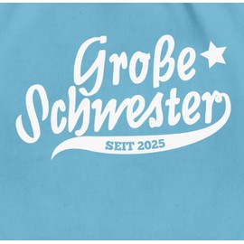 Shirtracer - Gym Bag Backpack - Siblings Brother and - Big Sister Since 2024, 3 Light Blue