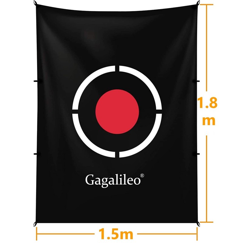 Golf Target Target Target Golf Practice Easy Installation 1.5x1.8m Black