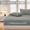 vveiiye Full Fitted Sheet with 2 Pillowcase Soft Microfiber Sheet