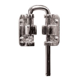 Defender Security S 4376 13/16-Inch Sliding Door Loop Lock, Nickel Plated