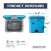 EchoSmile Portable Cooler 20L/21qt, Outdoor Insulated Ice Chest Box