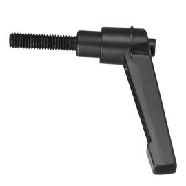 uxcell M6 x 25mm Handle Adjustable Clamping Lever Thread Push Button Ratchet Male Threaded Stud Knobs Locking Rotating Screw Handles Quick Release Bolt Black 3pcs