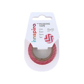 INNSPIRO Masking Tape Washi Zigzag Red 15 mm x 10 m Deco Series