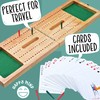 Jaques of London Cribbage Board | Luxury Cribbage Set With
