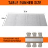 NALVXIN 12" x 72", 4 PCS, Silver Glitter Disco Table