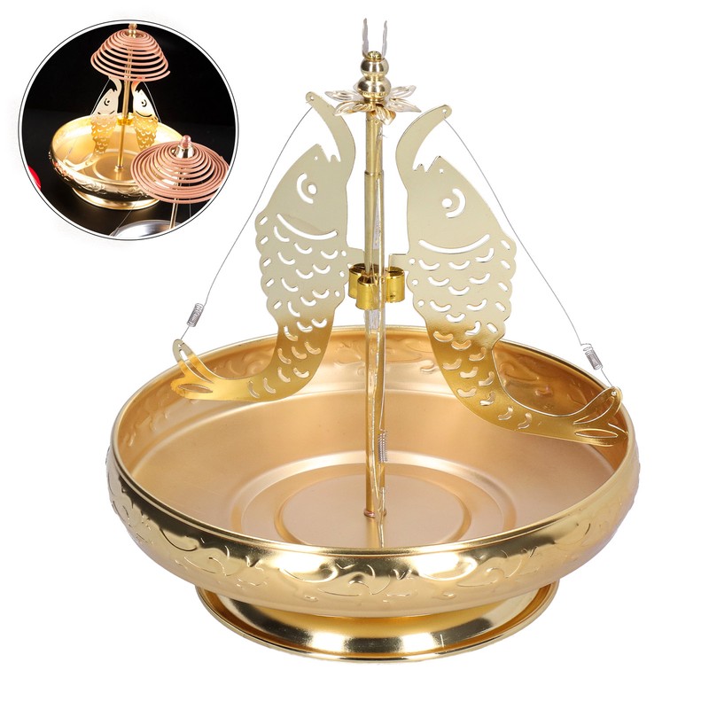 Incense Coil Holder Stainless Steel Gold Mosquito Coil Holder Incense