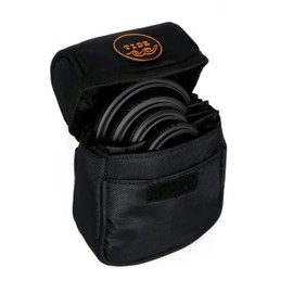 Tide Optics Lens Filter Pouch | Holds 5 Filters Up To 86mm | Water & Dust Resistant Durable Protective Case With Removable Inner Lining