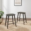 Crosley Furniture Maddox Solid Wood Counter Height Bar Stools Set