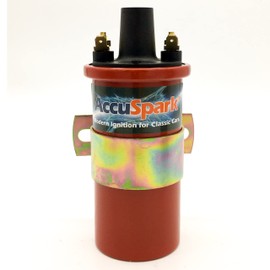 Accuspark Red replaces Lucas DLB105, 12v Non-Ballast 3 Ohm Sports Ignition Coil