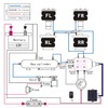 12V Solenoid Valve Air Ride Suspension manifold valve with remote
