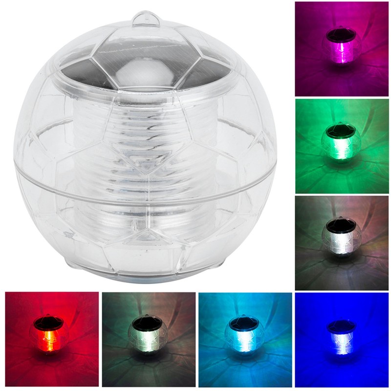 LED Water Float Light Solar Rechargeable Water Float Light RGB