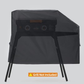 NOELIFE Grill Cover for Blackstone 22 inch 17 inch Griddle with Hood and Stand, Waterproof Griddle Cover Windproof and UV Resistant Outdoor BBQ Grilling Cover (Cover Only)