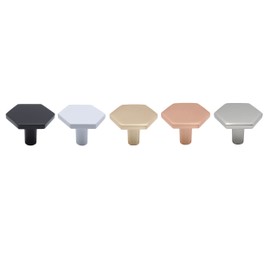 Natural Goods Berlin HEXAGON Designer Furniture Handles, Brushed Knobs, Metal Furniture Knob, Door Handle, Cabinets, Chest of Drawers, Sideboard, Kitchen Front, Drawer Handle, Wall Hooks, Includes