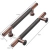 khtumeware 10 Pack 6 Inch(152mm) Drawer Handles Knurled Brushed Antique