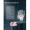D.Perlla Knife Set, 14 Pieces Kitchen Knife Set with Clear