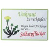Schatzmix Tin Sign Weeds Metal Wall Decoration 20 x 30