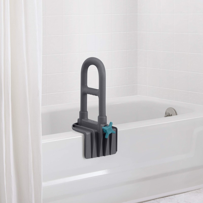 Medline Deluxe Plastic Tub Grab Bar, Microban Protection, 250lb Weight