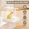 3-in-1 Multifunctional Hanging Bird Bath - Perfect Bathhouse for Small