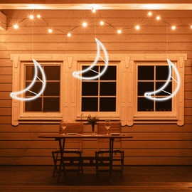 Christmas Large Moon Lights Outdoor Decoration for Indoor Outdoor Holiday Wedding Party Xmas Tree Garden Decorations