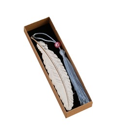 1Pcs Silver Metal Bookmarks Handmade Feather Book Markers for Kids Men Women Book Lovers Writers