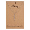 SANNYRA Pray Necklace for Women - Stainless Steel Necklaces for