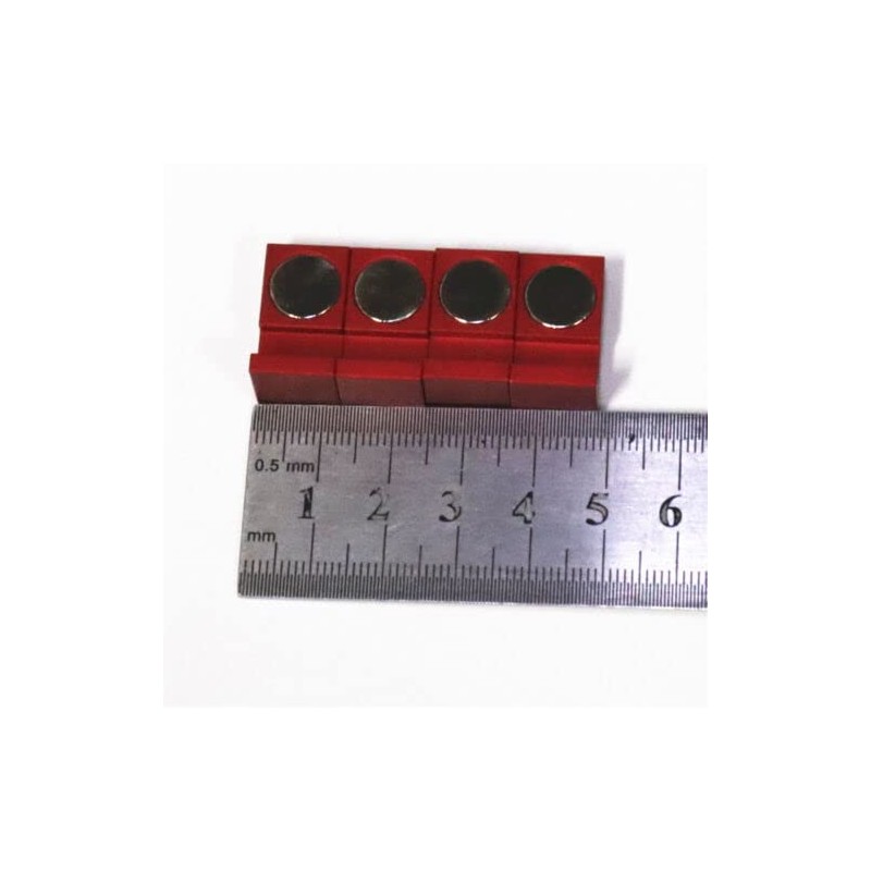 CWZ (Red) Magnetic Parallel Keepers Holders. Dual Magnets! Vise,CNC, Kurt