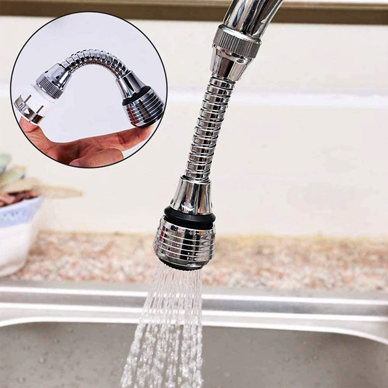 CHUANGOU Pack of 2 flexible shower extensions, tap extension, used