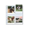 Print File Archival Photo Pages Holds Eight 4x4.5 Prints, Pack of 100