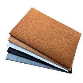 5PCS 18 x 18 inches Felt Fabric Sheet Assorted Color DIY Craft Squares Nonwoven Patchwork