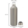 T&N Classique Stainless Steel Drinking Bottle 500 ml Silver
