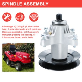 Magorfas Deck Rebuild Kit Lawn Mower Assembly with Pulley Spindle Blade Belt for Cub Cadet 54 inch SLT 1554 SLTX 1054 918-04126A 918-04126B 618-04126A