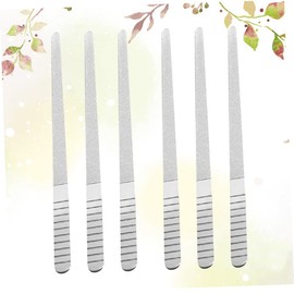 Healvian 2sets Nail Buffing Block Double-sided Nail Files Stainless Steel Manicure Tool Sanding Tool for All Types (size L) 6pcs*2