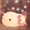 Creative Cute Axolotl LED Night Light, Dinosaur Lamp,Squishy Night Light,