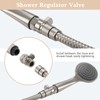 APLusee Shower Head Shut Off Valve, Solid Brass Water Flow