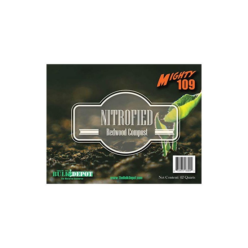 MIGHTY109 Nitrified Redwood Compost, 42 Quarts