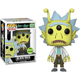 Funko Alien Rick (2018 Spring Con Exclusive): Rick & Morty x POP! Animation Vinyl Figure & 1 PET Plastic Graphical Protector Bundle [#337 / 28447 - B]