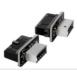 2x USB 3.0 Internal Header to USB 3.1/3.2 Type C front Type E Adapter 20pin to 19pin converter for Motherboard Connector Riser