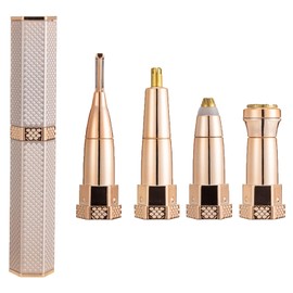 Gesichtshaarentferner für Frauen Gesicht, 4 in 1 Elektrischer Augenbrauentrimmer für Nase Hals Bein Arm Achselhöhle Bikini Haar mit USB-Kabel