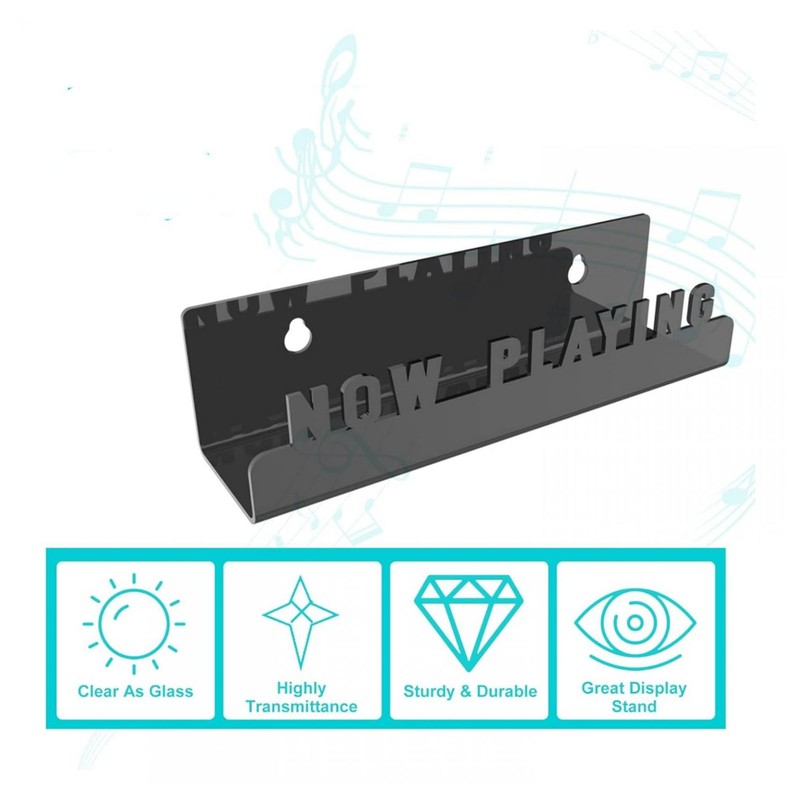 Wall Mount Record Storage Shelf Acrylic Album Record Holder Display