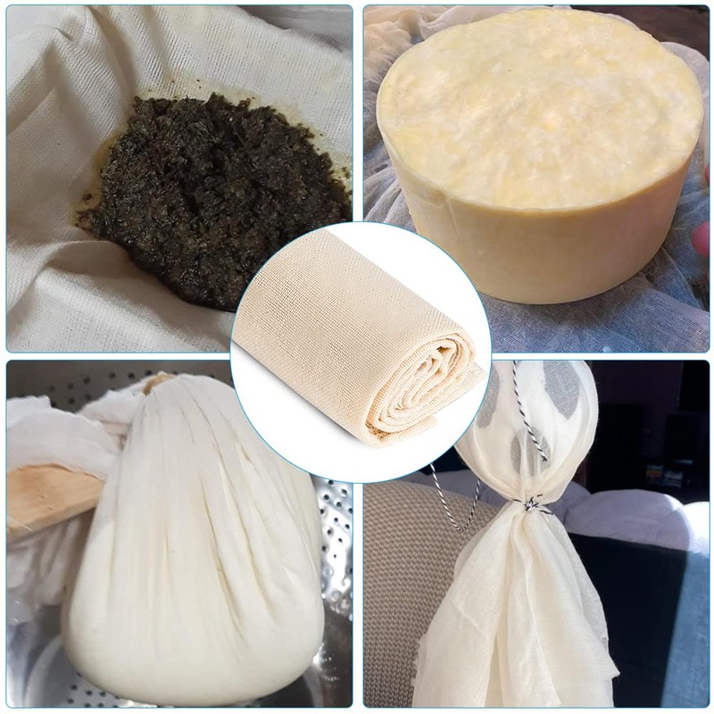 Cheese Cloths Muslin Cloths for Cooking 4PCS Reusable Cheese Cloth