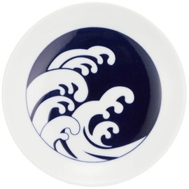 Kihara 9767 Bean Plate Wave Diameter 4.2 x Height 0.7 inches (10.8 cm) x Height 0.7 inches (1.8 cm)