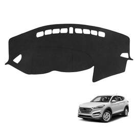 YOJOJOCO Dash Cover for Tucson 2018 2017 2016 Accessories Flannel Dashboard Cover Dash Mat Center Console Cover Sunshield Protector Pad