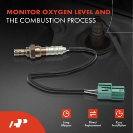 A-Premium - Sensor de oxígeno O2 compatible con Nissan Murano 2003 2004 2005 2006 2007 V6 3.5L VQ35DE, aguas abajo izquierda y derecha, juego de 2 piezas, repuesto # 226A1AR210