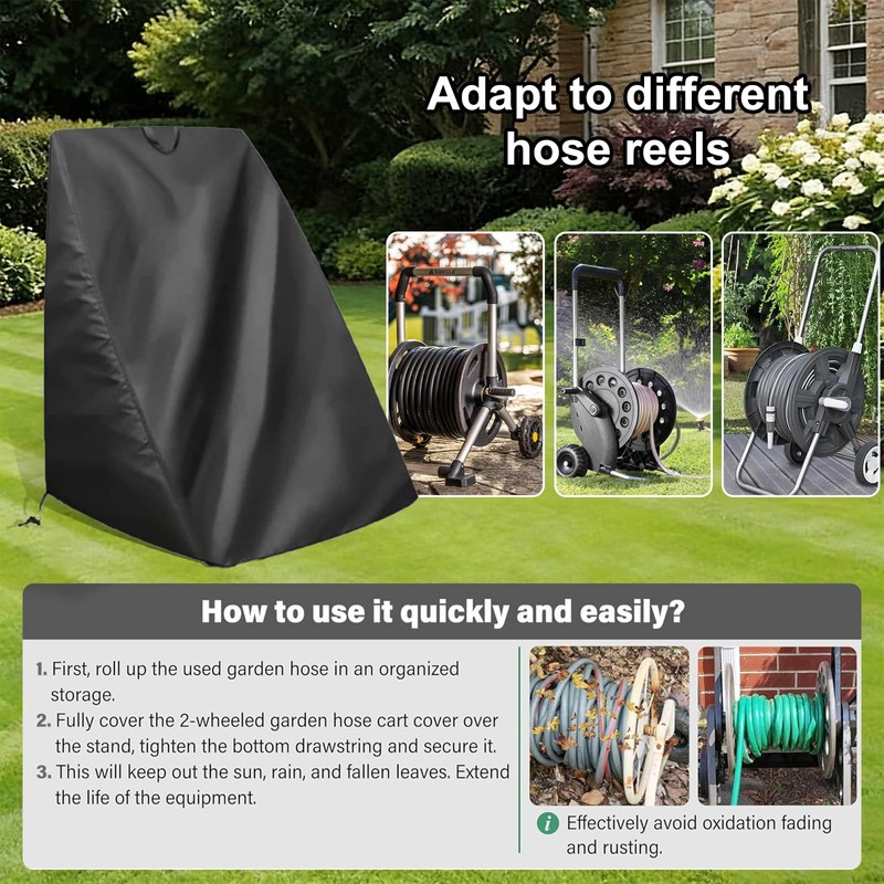Garden Hose Reel Cover, 26 x 24.8 x 34.6Inch Waterproof