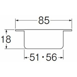 SANEI H528-50 Stainless Steel Brim Wide Cleaning Mouth for Baths, Nominal 50 VP and VU Pipe