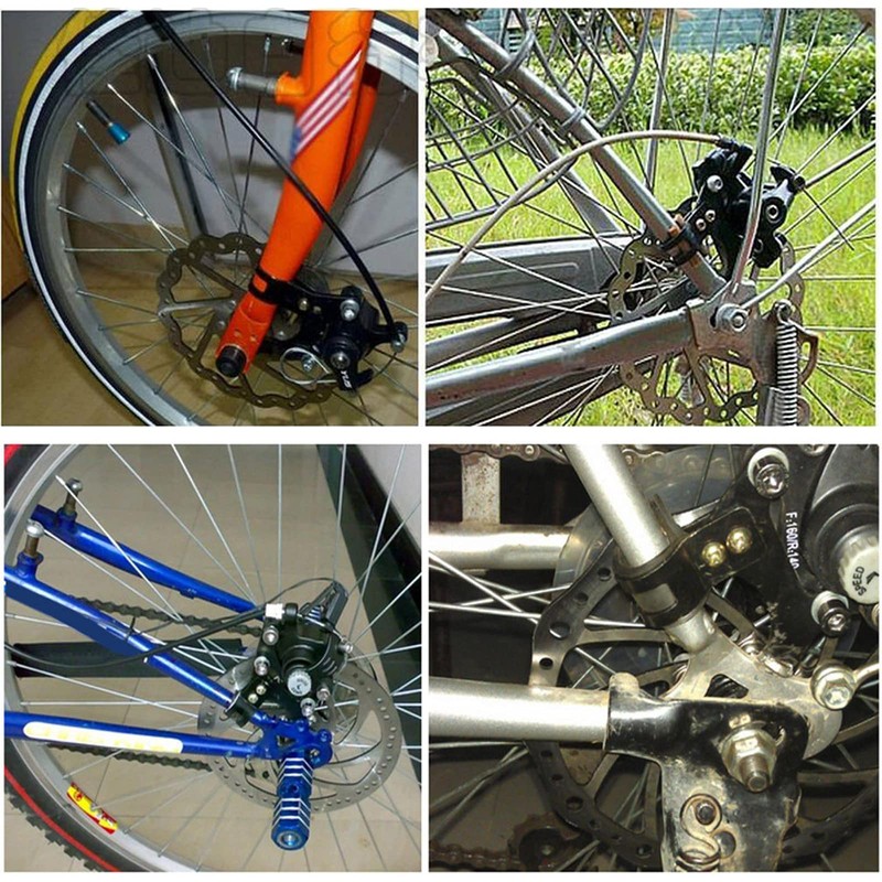 Pack of 3 Disc Brake Mount Frame, Black, Mountain Bike