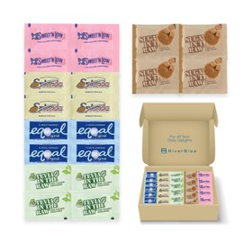 Ideal Gift Assorted Sugar and Sweetener Packets for Home Travel Office and Food Service Use 350 Pack