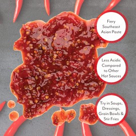 Roland Foods Sambal Oelek Sauce, 8 Ounce Bottle, Pack of 12