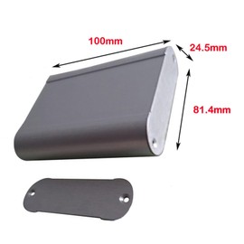 SEIWEI Aluminum Enclosure Electronic Project Box Case DIY Electronic Project Enclosure Case Shell Protect Box for Electronic Projects, Power Supply Units, 24.5 x 81.4 x100 mm